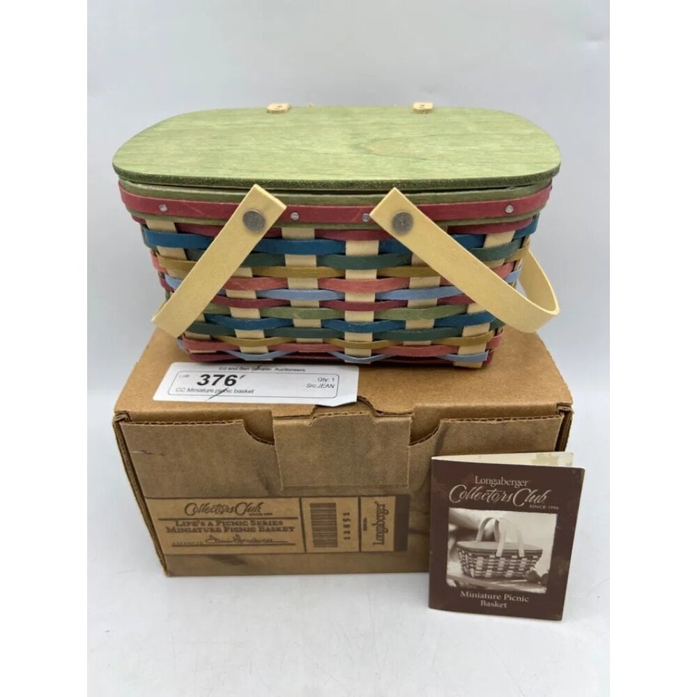 Longaberger Mini Picnic Collectors Basket